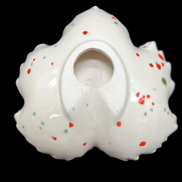 Trinket Dishes Leaves Set of 3 Speckled Art Pottery Nesting Stamped Stacked - Picture 9 of 12